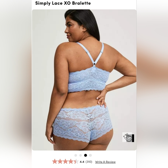 NWT Torrid 3 Simply Lace XO Bralette - Picture 4 of 4